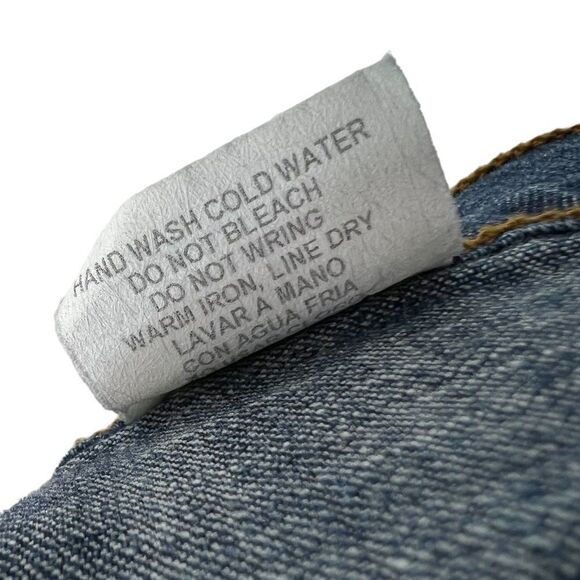 90s Hammer USA Bootcut Denim Jeans Embellished Back Pockets Size Junior 13 - Picture 13 of 13